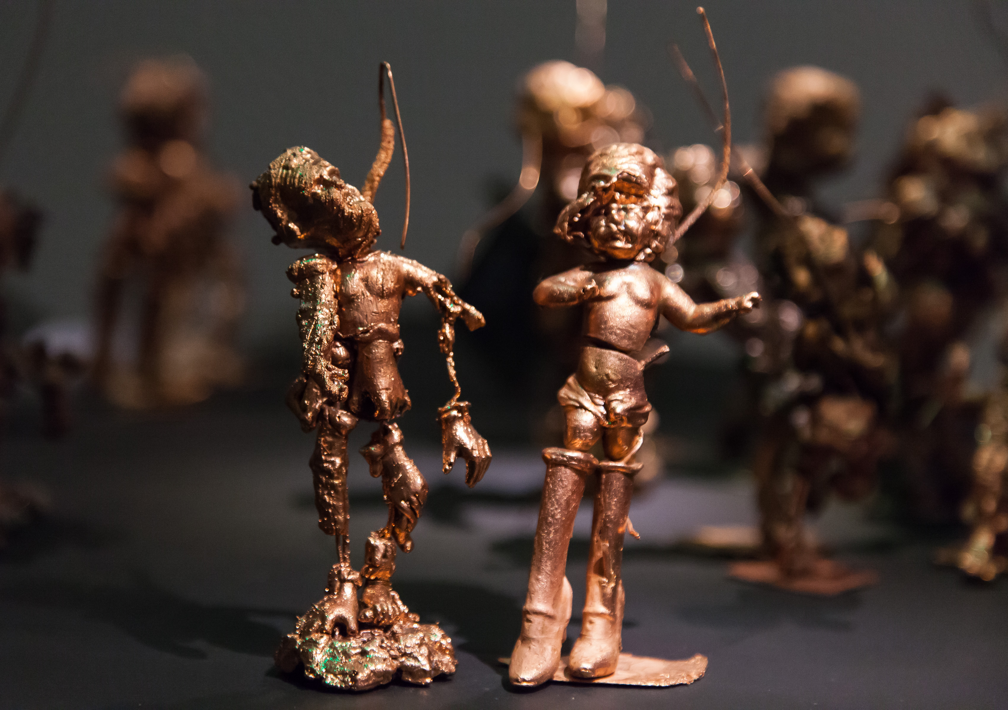Bitter Pills, 2023 – beeswax and copper, electronic elements